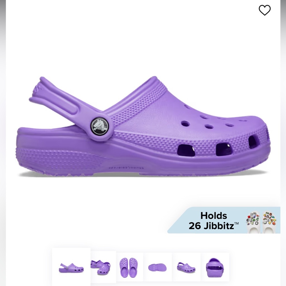 CROCS Kids Shoes in Vibrant Purple